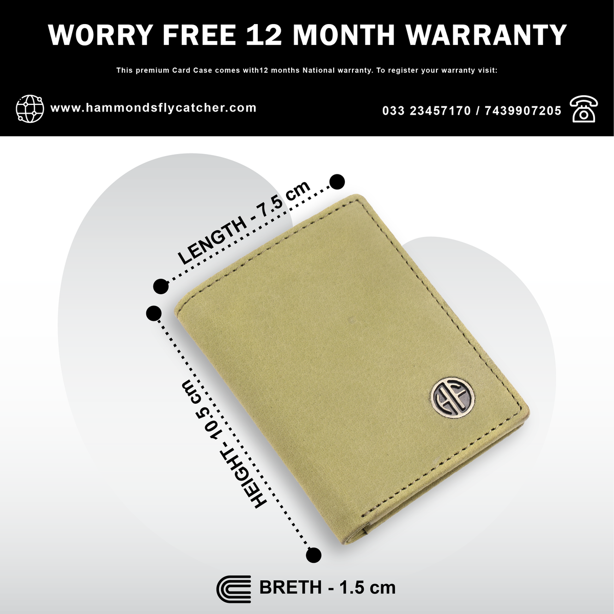 Leather RFID Card Holder - Slim Bi-Fold Design for Men and Women - Stylish & Secure